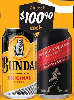 Cellarbrations JOHNNIE WALKER - RED LABEL BUNDA offer