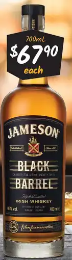 Cellarbrations JAMESON BLACK BARREL offer