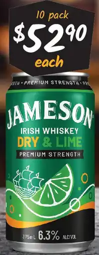 Cellarbrations JAMESON IRISH WHISKEY offer
