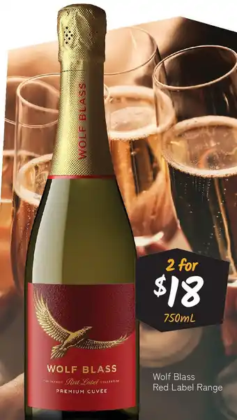 Cellarbrations Wolf Blass Red Label Range offer