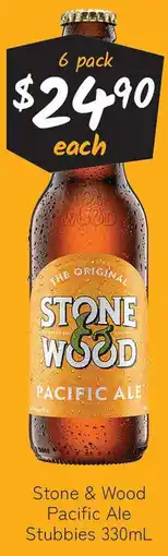 Cellarbrations Stone & Wood Pacific Ale Stubbies offer
