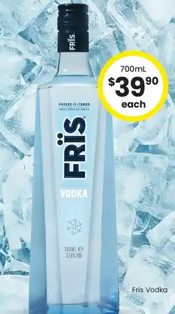 The Bottle O Fris Vodka offer