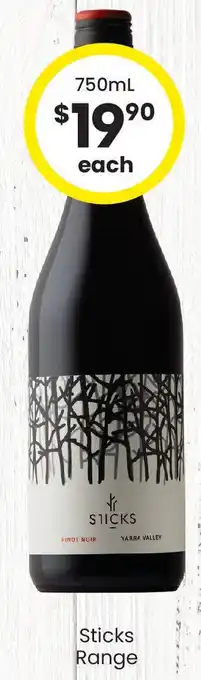 The Bottle O Sticks Range offer