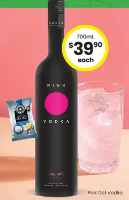 The Bottle O Pink Dot Vodka offer
