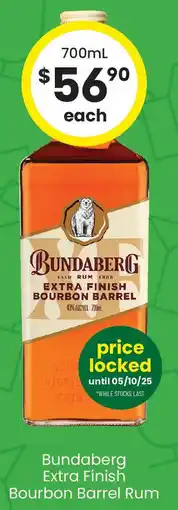 The Bottle O Bundaberg Extra Finish Bourbon Barrel Rum offer