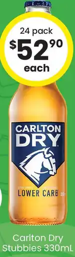 The Bottle O Carlton Dry Stubbies offer