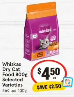 IGA Whiskas Dry Cat offer