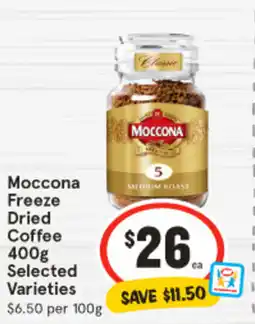IGA Moccona Freeze Dried Coffee offer