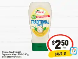 IGA Praise Traditional Squeeze Mayo offer