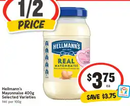 IGA Hellmann's Mayonnaise offer