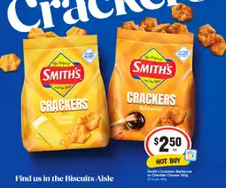 IGA Smith's Crackers Barbecue or Cheddar Cheese offer
