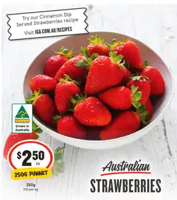 IGA Australian strawberries offer