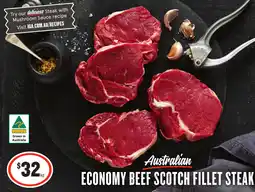 IGA Economy beef scotch fillet steak offer