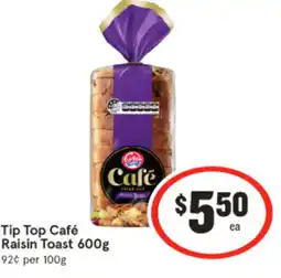 IGA Tip Top Café Raisin Toast offer