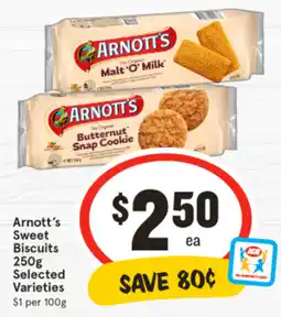 IGA Arnott's Sweet Biscuits offer