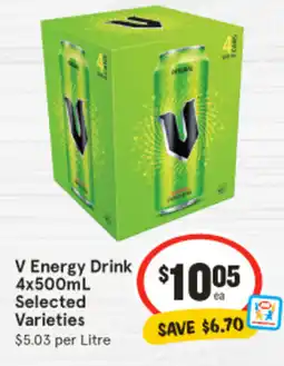 IGA V Energy Drink offer