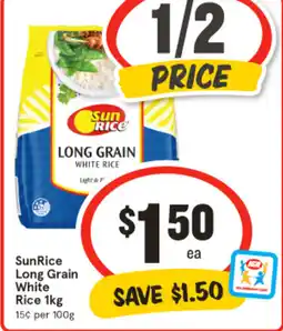 IGA SunRice Long Grain White Rice offer