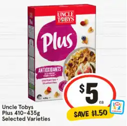 IGA Uncle Tobys Plus offer