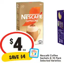 IGA Nescafé Coffee Sachets 8-10 Pack offer