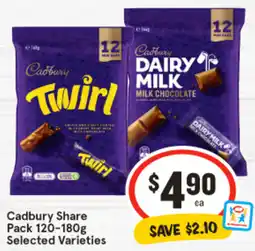IGA Cadbury Share Pack offer
