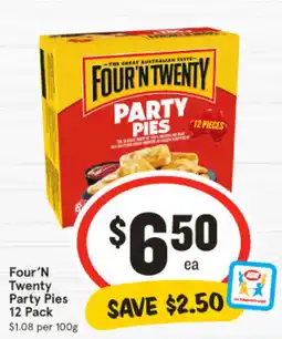 IGA Four 'N Twenty Party Pies offer