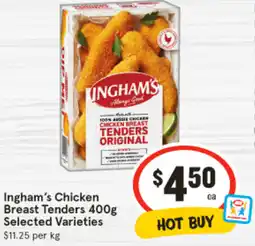 IGA Ingham's Chicken Breast Tenders offer