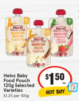 IGA Heinz Baby Food Pouch offer