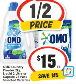 IGA OMO Laundry Powder Liquid or Capsule offer