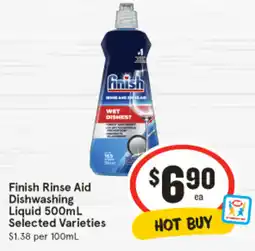 IGA Finish Rinse Aid Dishwashing Liquid offer