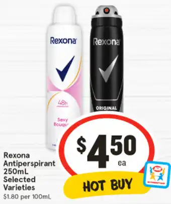 IGA Rexona Antiperspirant offer