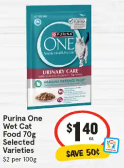 IGA Purina One Wet Cat Food offer