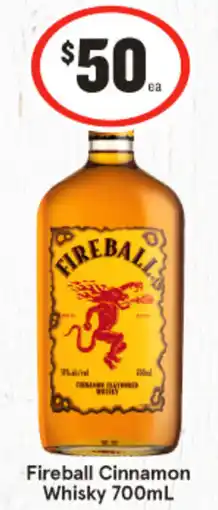 IGA Fireball cinnamon whisky offer