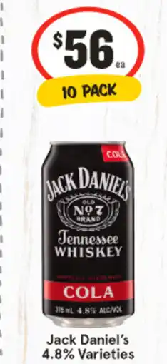 IGA Jack Daniel's 4.8% offer