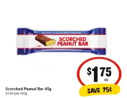 IGA Scorched Peanut Bar offer