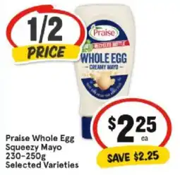 IGA Praise Whole Egg Squeezy Mayo offer