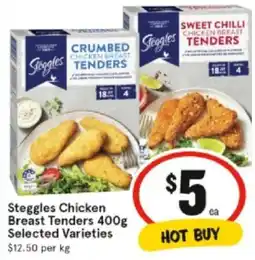 IGA Steggles Chicken Breast Tenders offer
