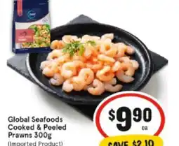IGA Global Seafoods Cooked & Peeled Prawns offer