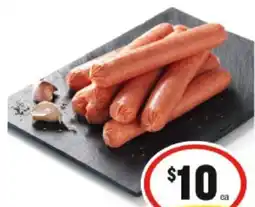 IGA BBQ Thin Sausages offer