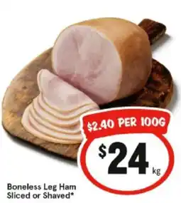 IGA Boneless Leg Ham offer