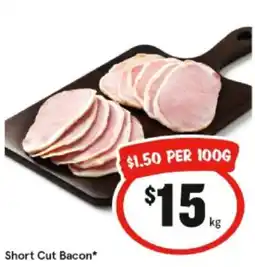 IGA Short Cut Bacon offer