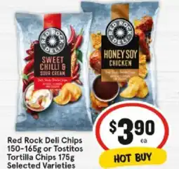 IGA Red Rock Deli Chips or Tostitos Tortilla Chips offer