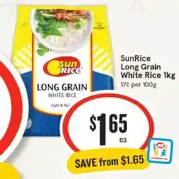 IGA SunRice Long Grain White Rice offer