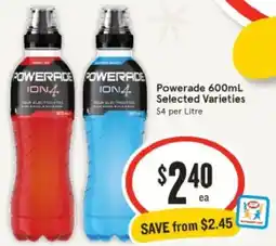IGA Powerade offer