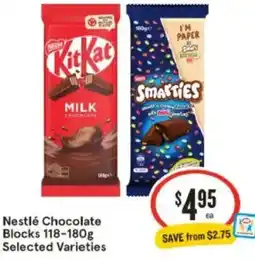 IGA Nestlé Chocolate Blocks offer
