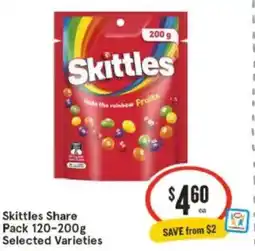 IGA Skittles Share Pack offer