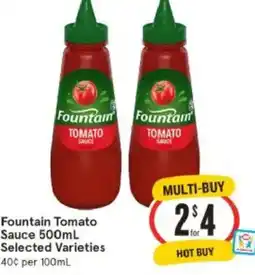 IGA Fountain Tomato Sauce offer