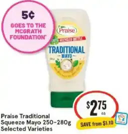 IGA Praise Traditional Squeeze Mayo offer