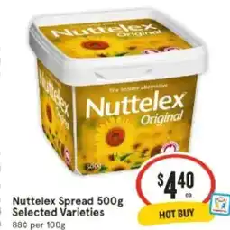 IGA Nuttelex Nuttelex Spread 500g Selected Varieties offer