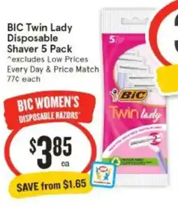 IGA BIC Twin Lady Disposable Shaver offer