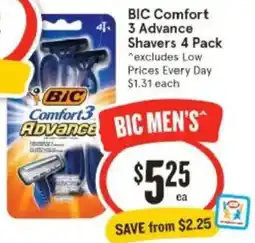 IGA BIC Comfort 3 Advance Shavers offer